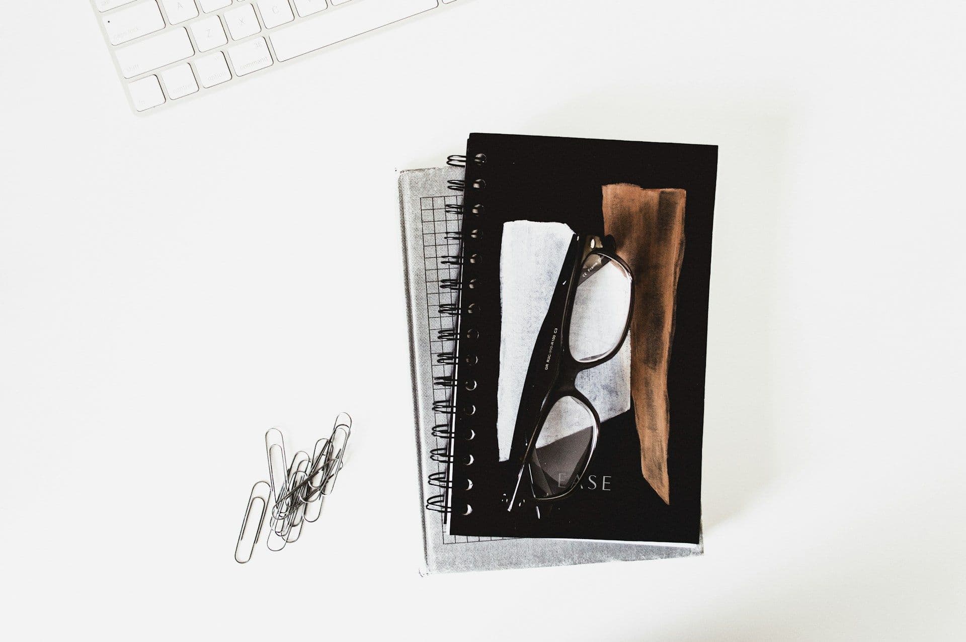 Office equipment on a business desk