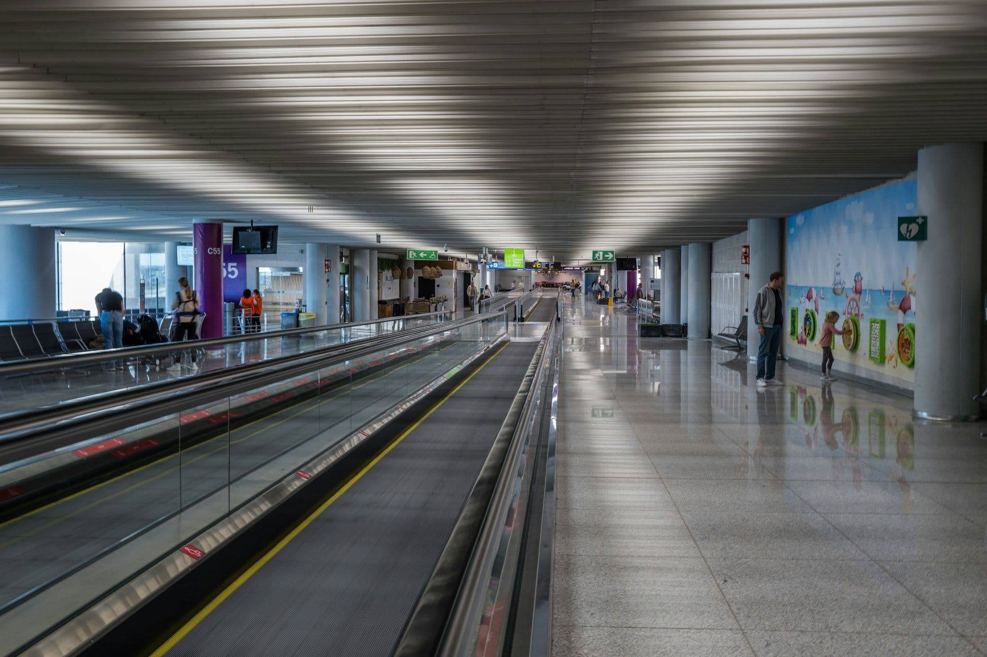 Business traveler at airport